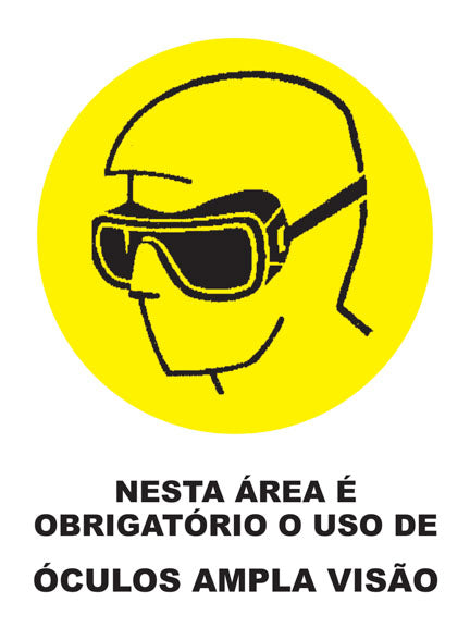 Nesta Área É Obrigatório o Uso de Óculos Ampla Visão
