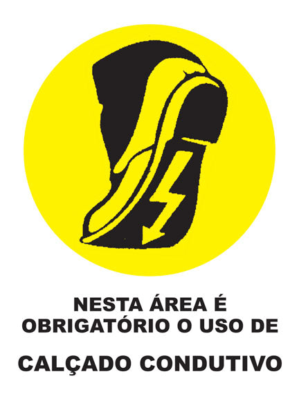 Nesta Área É Obrigatório o Uso de Calçado Condutivo