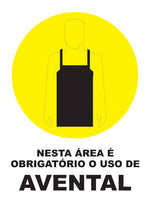 Nesta Área É Obrigatório o Uso de Avental