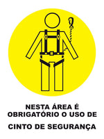 Nesta Área É Obrigatório o Uso de Cinto de Segurança