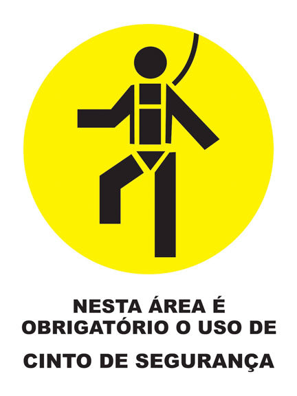 Nesta Área É Obrigatório o Uso de Cinto de Segurança