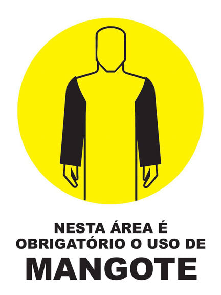 Nesta Área É Obrigatório o Uso de Mangote