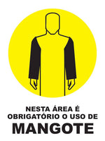 Nesta Área É Obrigatório o Uso de Mangote
