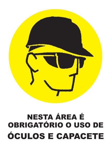 Nesta Área É Obrigatório o Uso de Óculos e Capacete