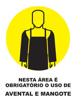 Nesta Área É Obrigatório o Uso de Avental e Mangote