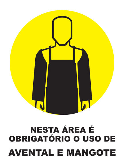 Nesta Área É Obrigatório o Uso de Avental e Mangote