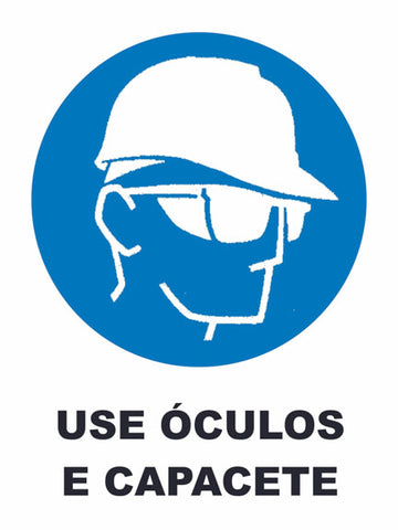 Use Óculos e Capacete
