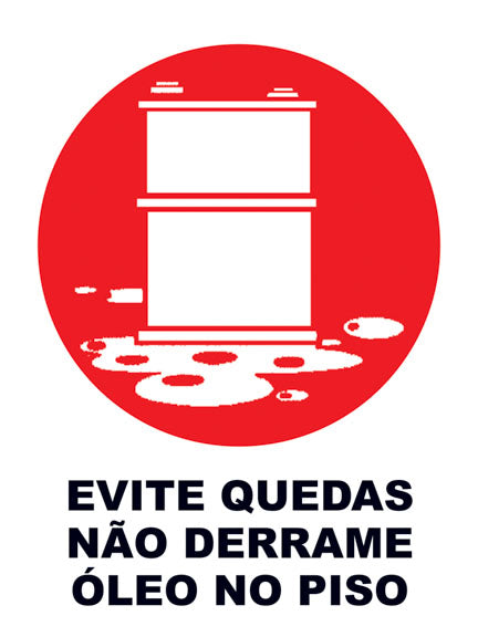 Evite Quedas Não Derrame Óleo no Piso