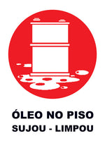 Óleo no Piso. Sujou, Limpou
