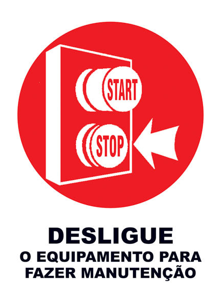 Desligue o Equipamento para Fazer Manutenção
