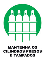 Mantenha os Cilindros Presos e Tampados
