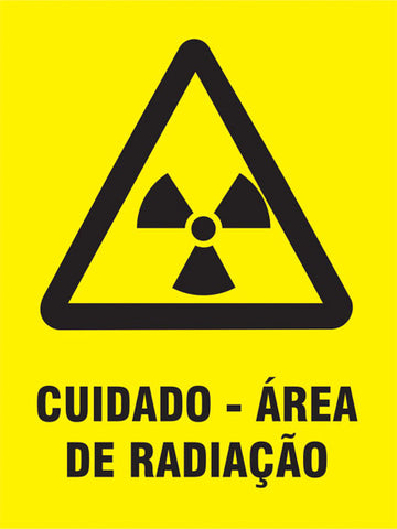 Cuidado - Área de Radiação