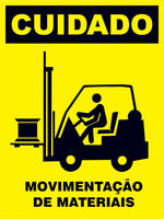 Cuidado Movimentação de Materiais
