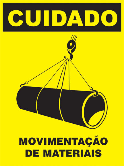 Cuidado Movimentação de Materiais