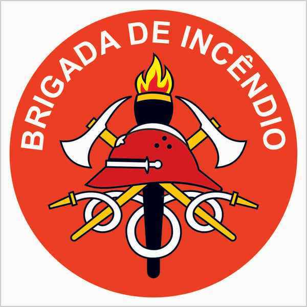Adesivos para Capacete - Brigada de Incêndio (embalagem com 20)