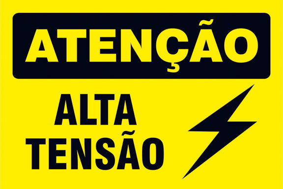 Atenção - Alta Tensão