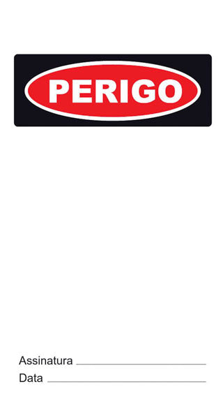 Cartão de Uso Imediato - Perigo - (Customizável)