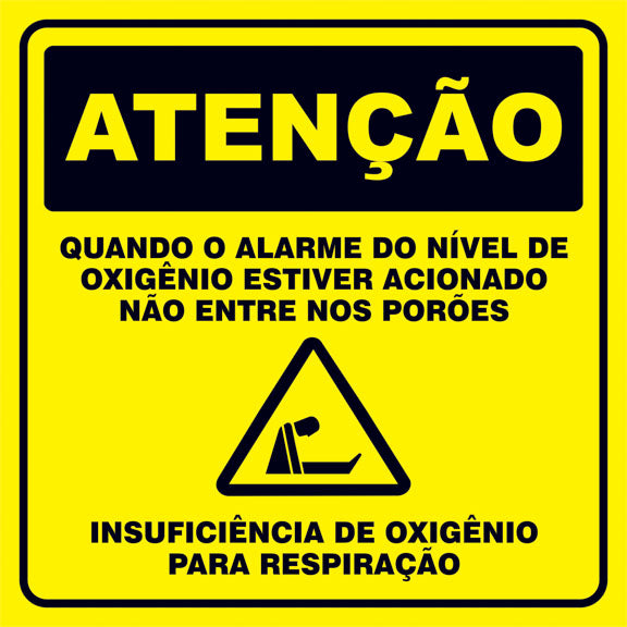 Atenção - Insuficiência de Oxigênio para Respiração