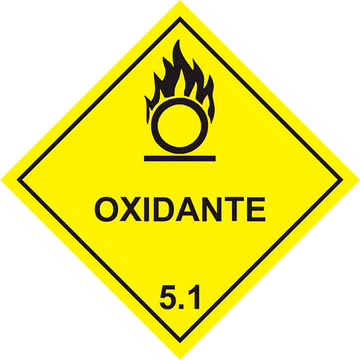 Transporte de Produtos Perigosos - Rótulo de Risco - Oxidante 5.1