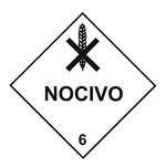Transporte de Produtos Perigosos - Rótulo de Risco - Nocivo 6