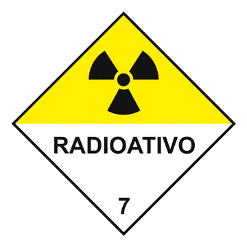 Transporte de Produtos Perigosos - Rótulo de Risco - Radioativo 7