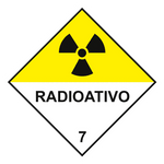 Transporte de Produtos Perigosos - Rótulo de Risco - Radioativo 7