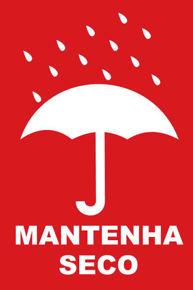 Etiqueta para Embalagem / Transporte - Mantenha Seco