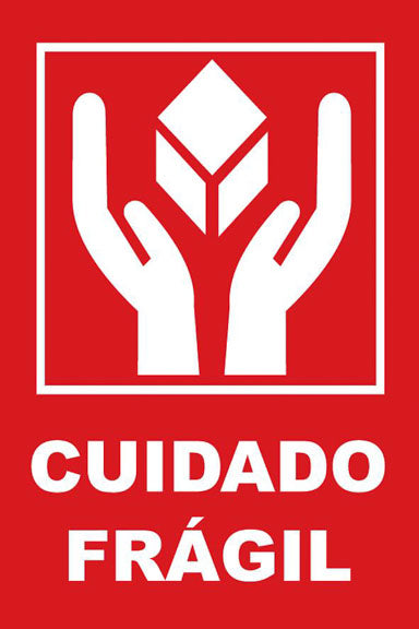 Etiqueta para Embalagem / Transporte - Cuidado Frágil