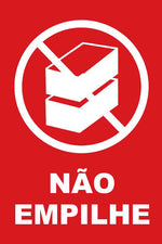 Etiqueta para Embalagem / Transporte - Não Empilhe