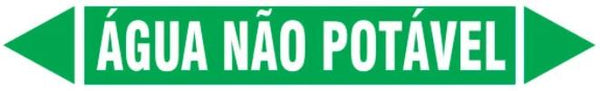 Etiqueta de Tubulação - Água Não Potável