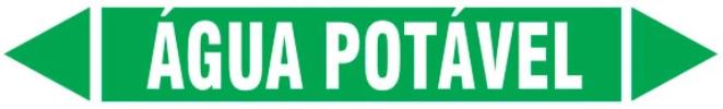 Etiqueta de Tubulação - Água Potável