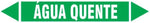 Etiqueta de Tubulação - Água Quente