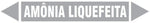 Etiqueta de Tubulação - Amônia Liquefeita
