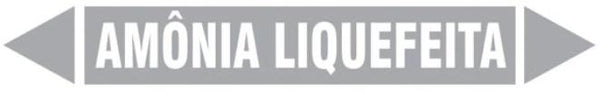 Etiqueta de Tubulação - Amônia Liquefeita