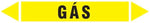 Etiqueta de Tubulação - Gás
