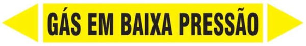 Etiqueta de Tubulação - Gás em Baixa Pressão