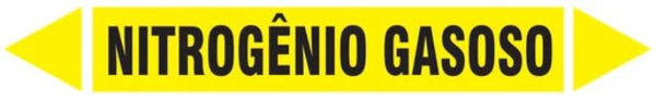 Etiqueta de Tubulação - Nitrogênio Gasoso