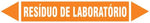Etiqueta de Tubulação - Resíduo de Laboratório