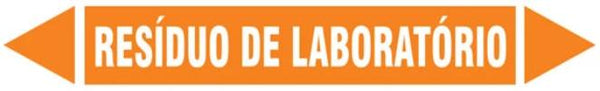 Etiqueta de Tubulação - Resíduo de Laboratório