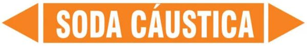 Etiqueta de Tubulação - Soda Cáustica