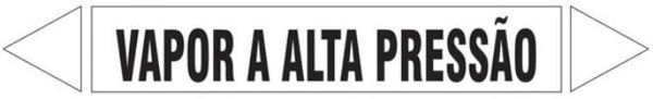 Etiqueta de Tubulação - Vapor a Alta Pressão