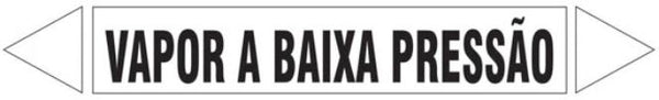 Etiqueta de Tubulação - Vapor a Baixa Pressão