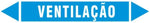Etiqueta de Tubulação - Ventilação