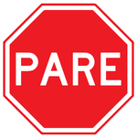 Sinalização de Trânsito - Pare