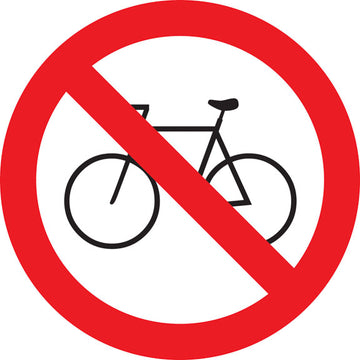 Sinalização de Trânsito - Proibido Trânsito de Bicicleta