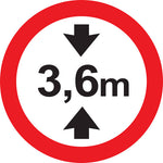 Sinalização de Trânsito - Altura Máxima Permitida 3,6m