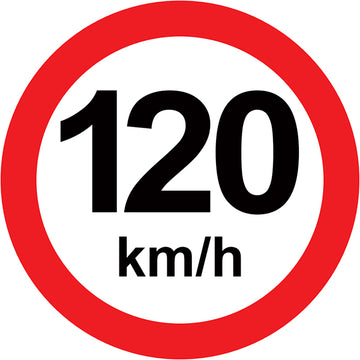 Sinalização de Trânsito - Velocidade Máxima 120 km/h