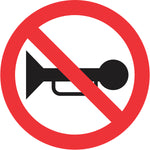 Sinalização de Trânsito - Proibido Acionar Buzina ou Sinal Sonoro