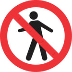 Sinalização de Trânsito - Proibido Trânsito de Pedestre