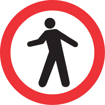 Sinalização de Trânsito - Circulação de Pedestre